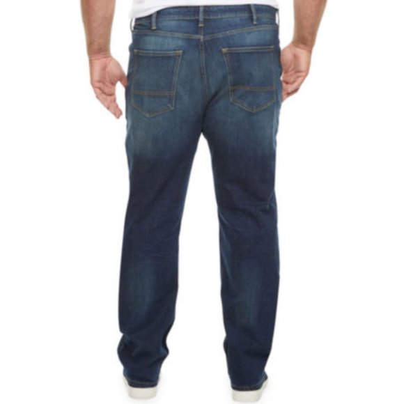 Straight Fit Blue Jeans 50x32 Nwt 